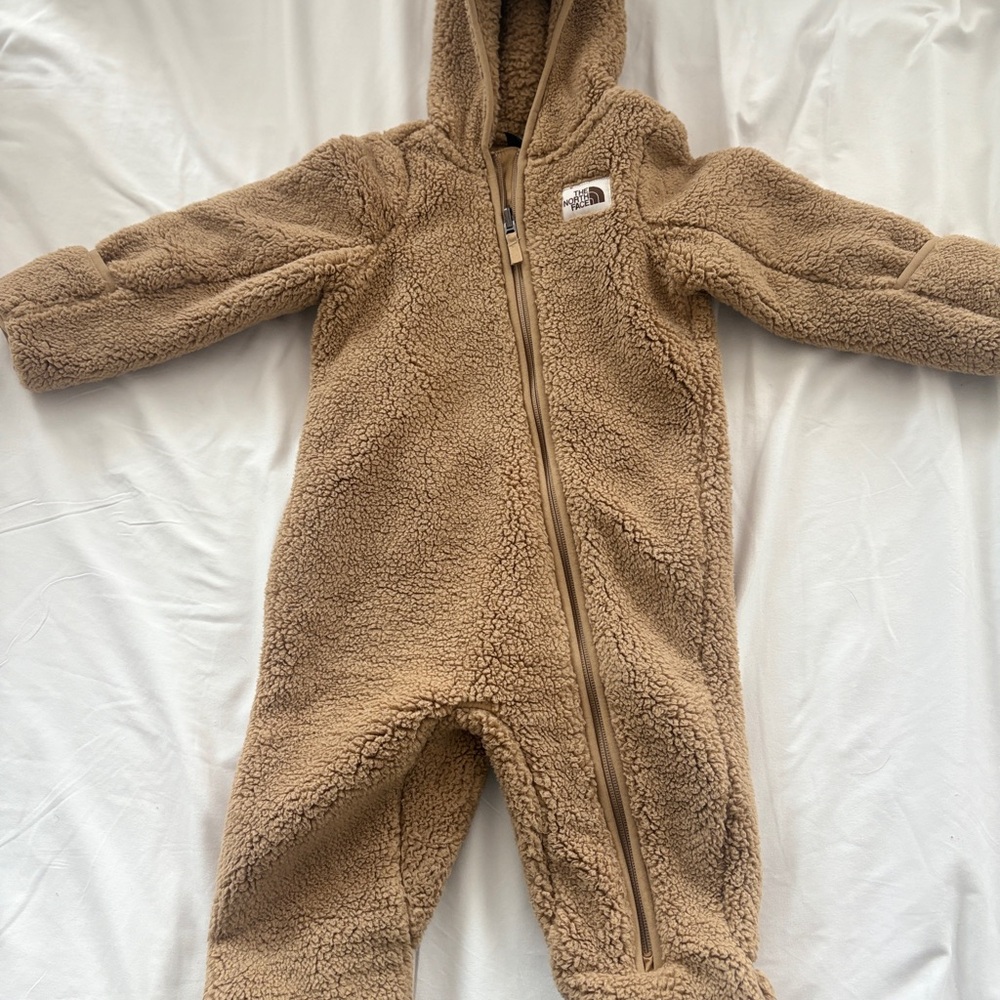 The North Face Kids Brown Fleece Footie